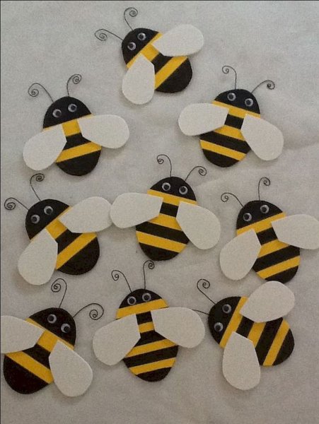 Пчелка поделка из бумаги для детей