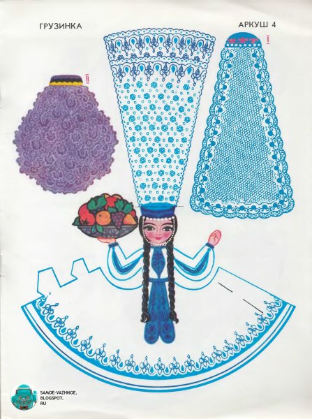 Бумажные куклы в народных костюмах