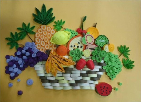 Квиллинг фрукты и овощи