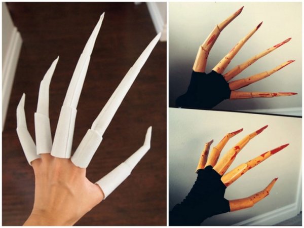 Длинные ногти из бумаги