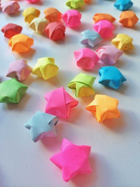 Звездочка счастья оригами