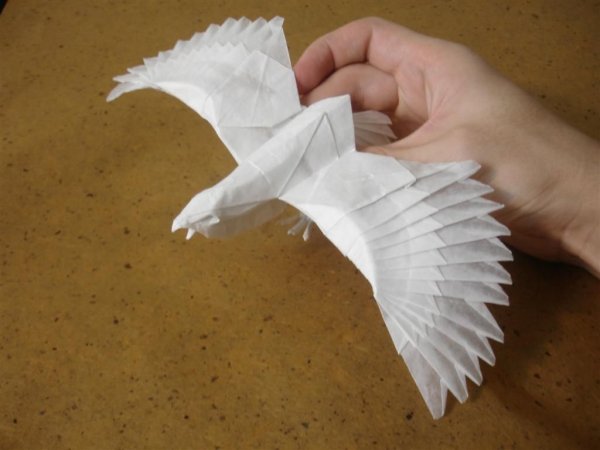 Птичка из бумаги