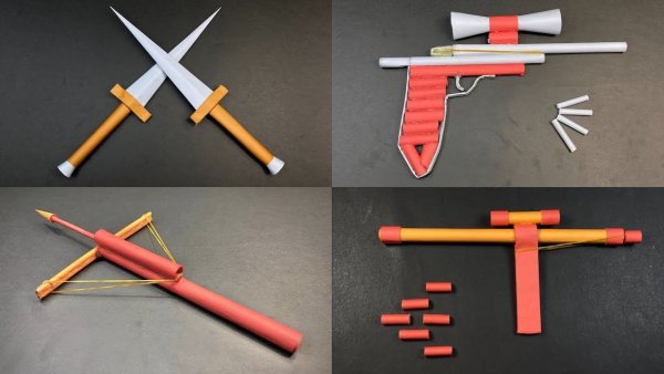Оригами оружие ниндзя меч