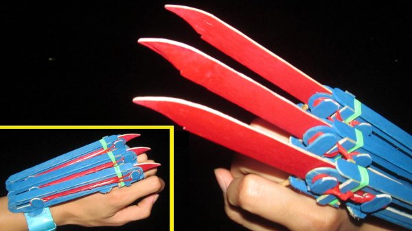 Оригами оружие когти Росомахи