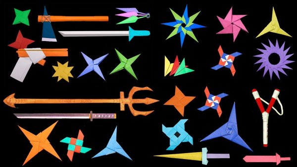 Origami Ninja Star/Sword/Knife