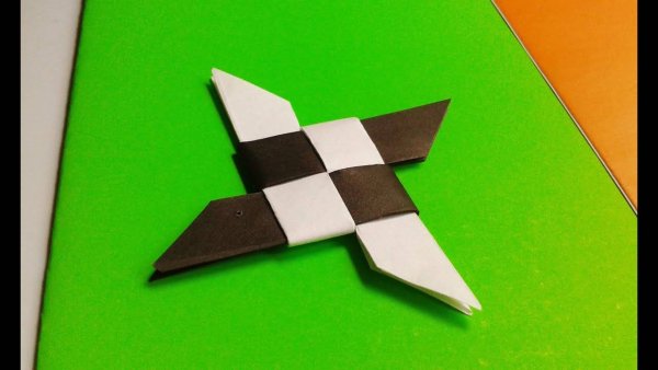 Сюрикен ниндзя оригами