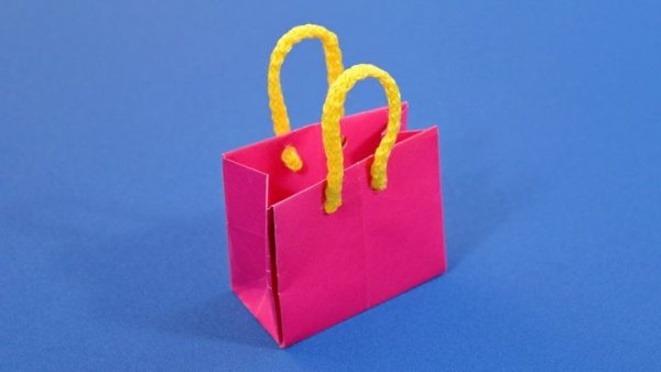Оригами сумочка из бумаги