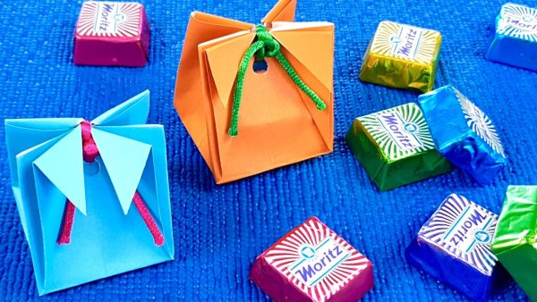 Оригами подарочный пакет