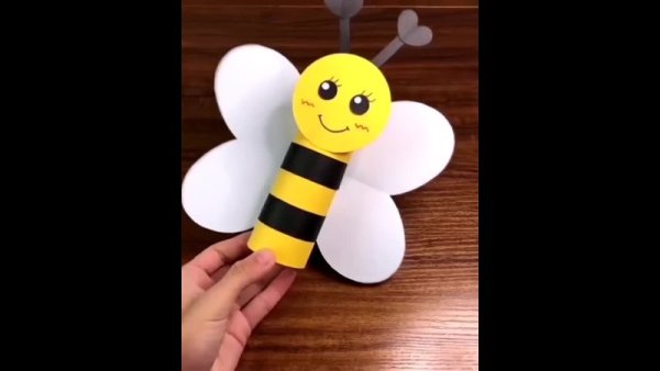 Пчелка из бумаги для детей