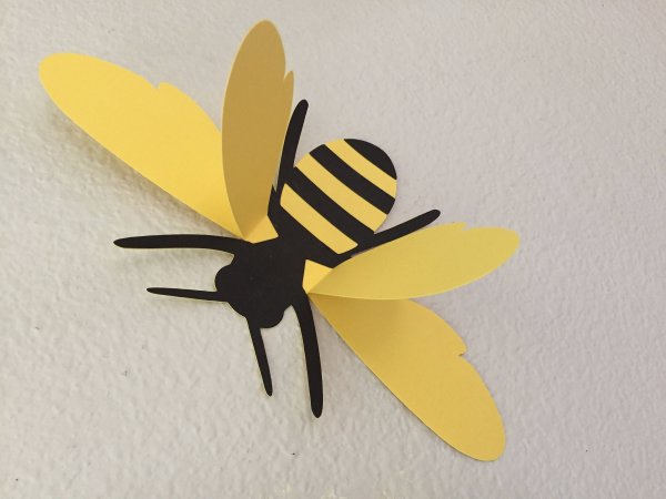 Поделка Пчелка из бумаги