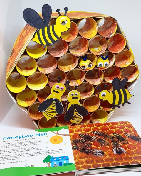 Пчела из бросового материала для детского сада