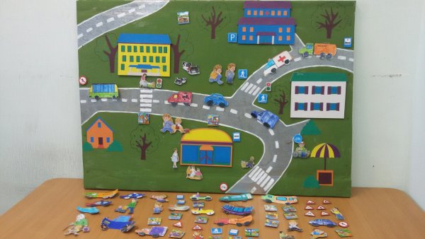 Макет безопасная дорога в детский сад