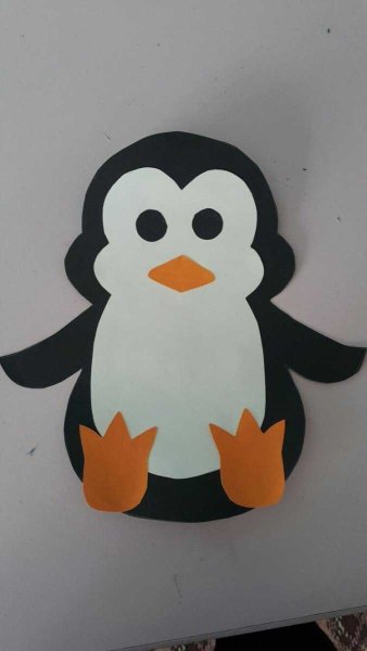 Поделки из бумаги пингвинчики
