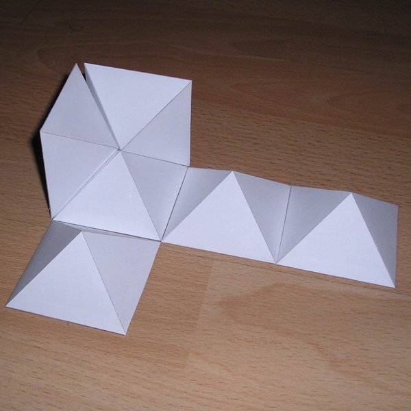 Объемная фигура из бумаги куб