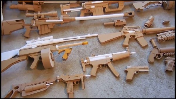 Картонные макеты оружия