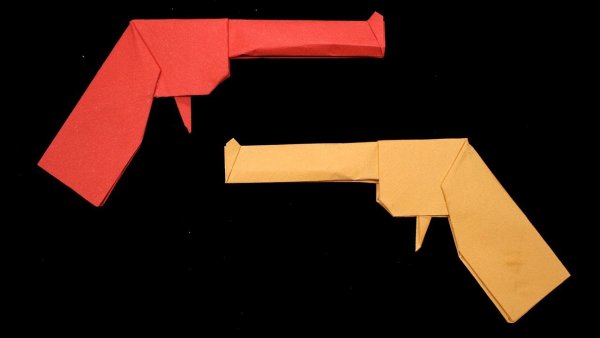 Оригами пистолет