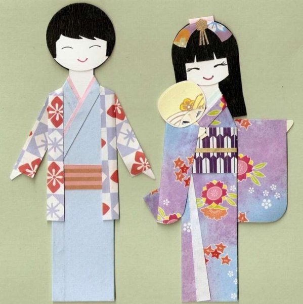 Японские бумажные куклы