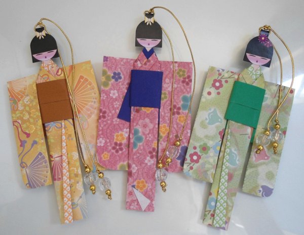 Бумажные японские куклы Чиогами