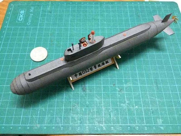 Бумажная модель подводной лодки