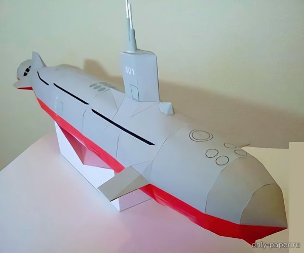 Бумажная модель подводная лодка