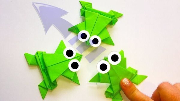 Игрушка попрыгушка из бумаги оригами