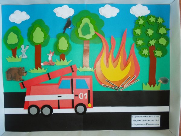 Неопалимая Купина аппликация на конкурс пожарная безопасность
