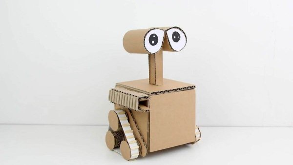 Робот из картона для детей