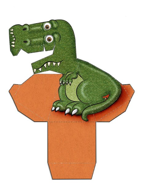 Оптическая иллюзия динозавр