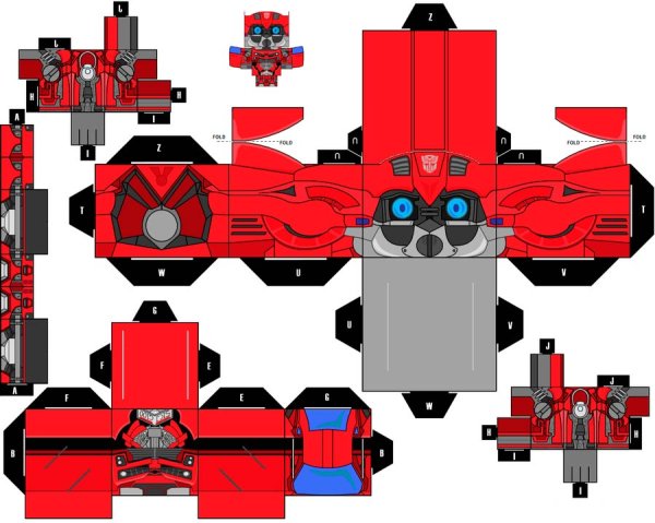 Transformers Papercraft Optimus Prime