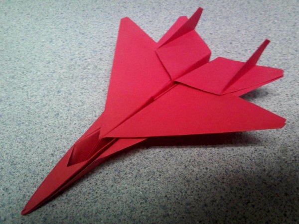 Оригами самолет истребитель
