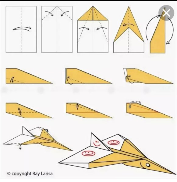Как сделать самолётик из бумаги а4