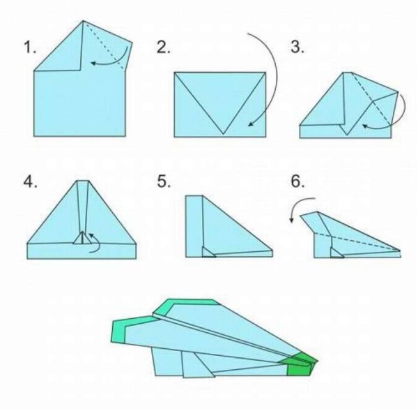 Как сложить самолетик из бумаги а4