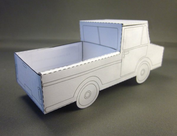 Модели авто из картона