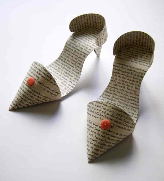 Туфли из бумаги