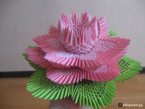 Модульное оригами цветы Лотос