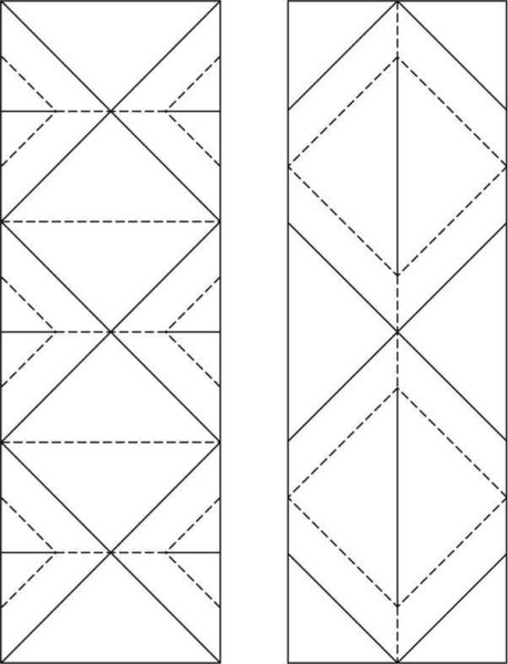 Геометрический орнамент из бумаги