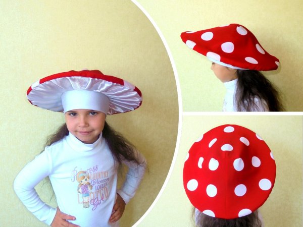 Шляпа гриба для ребенка в детский