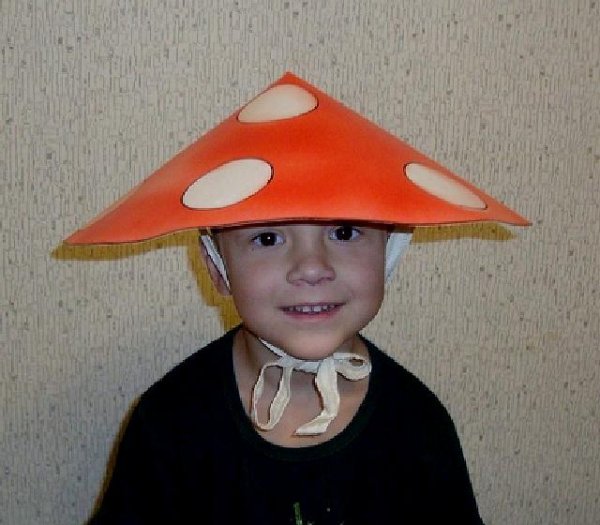 Шляпка гриба ребенку в детский сад