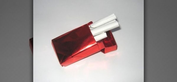 Развертка пачки сигарет
