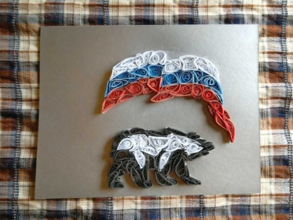 Поделки из бумаги символика россии