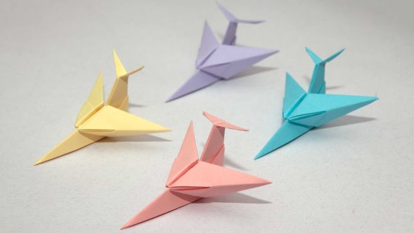 Юла из бумаги оригами