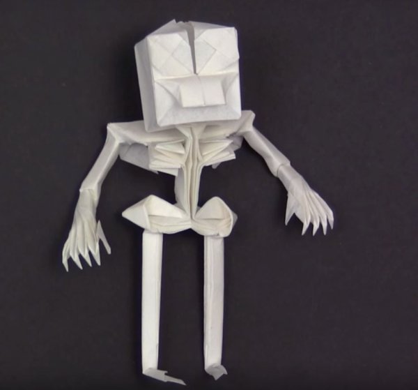 Поделки из бумаги скелет человека