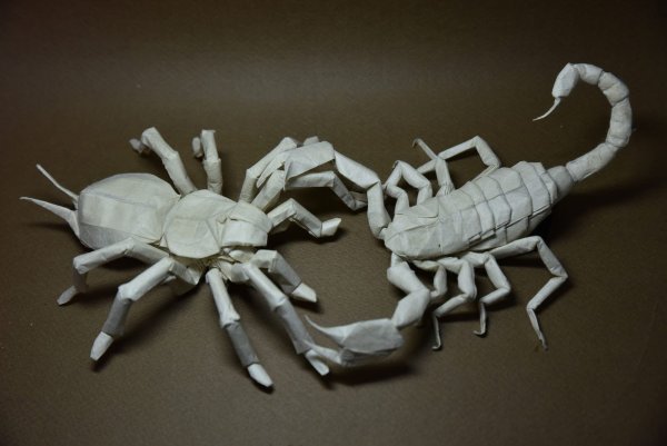 Скорпион поделка из бумаги