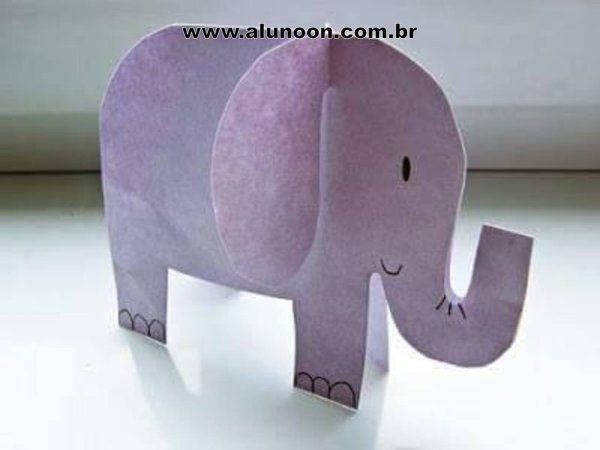Слон из цветной бумаги