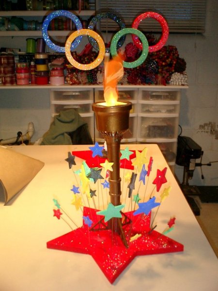 Олимпийский огонь поделка