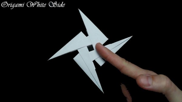 Оригами из бумаги оружие ниндзя сюрикен из бумаги