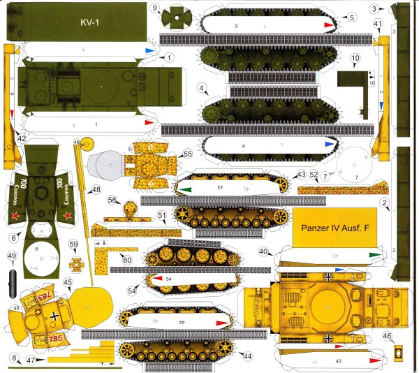 Модель из бумаги танк Бумми