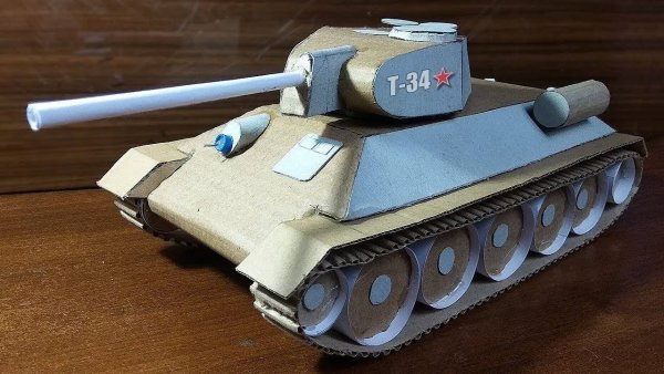 Паперкрафт танк т-34