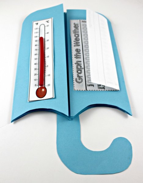 Термометр из бумаги для школы