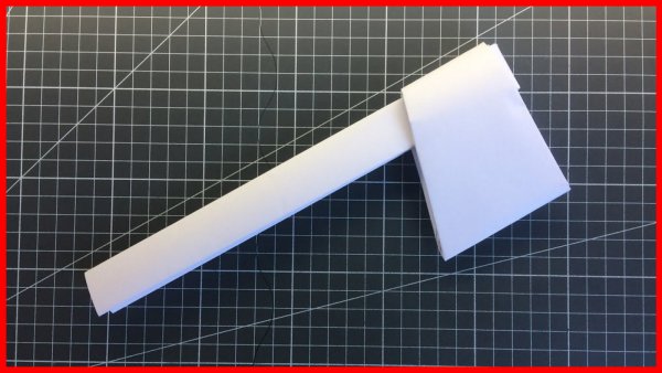 Ножик из бумаги без клея